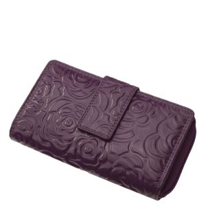 Népszerű, nagy méretű női bőr divat pénztárca modellünk, mely nálunk elsőként mintás felülettel rózsamintával is kapható. Díszdobozos modell!