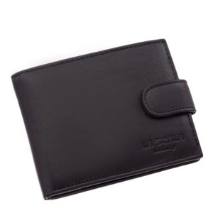 Kisméretű, praktikus férfi bőr pénztárca valódi bőrből készült, RFID védelemmel, mely a hozzá tartozó elegáns díszdobozban kerül forgalomba.