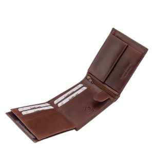 Giultieri termékcsaládunk egyik legújabb modellje ez a sportosan elegáns valódi bőr férfi pénztárca. Külső átkapcsoló fül nélküli modell.
