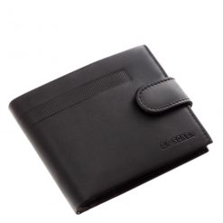 Elegáns külsővel rendelkező puha bőr férfi pénztárca, mely biztonságos használatot garantál RFID védelmével, minőségi díszdobozos kiadás.