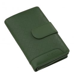 RFID védelmet tartalmazó, divatos női pénztárca, valódi bőr alapanyagból a La Scala márkacsalád, igényes díszdobozos terméke.