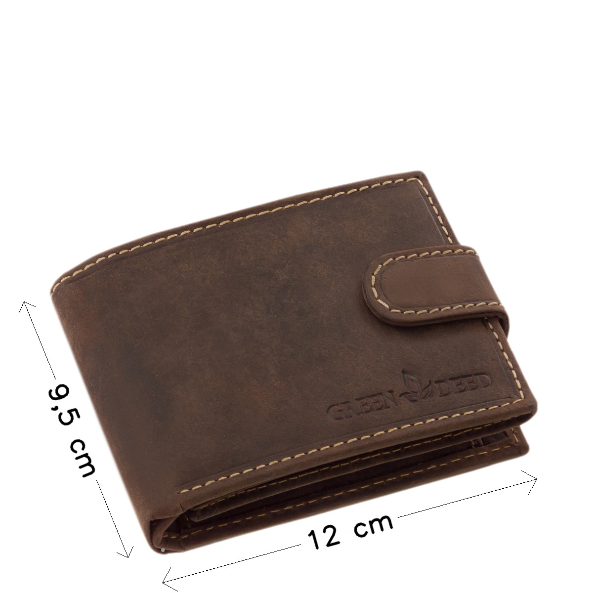 GreenDeed RFID férfi pénztárca valódi vadász bőr ABH1021/T - Image 4