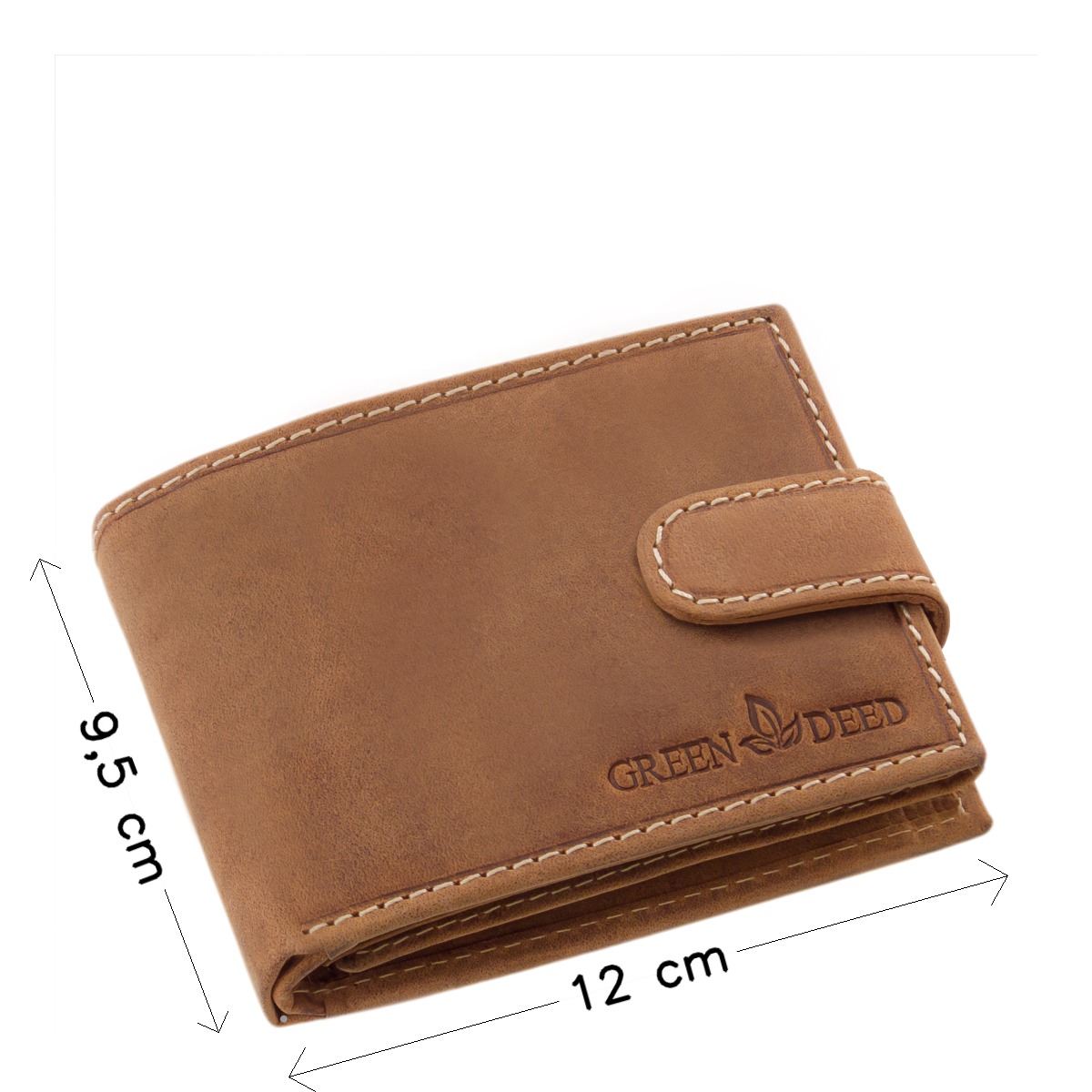GreenDeed RFID férfi pénztárca valódi vadász bőr ABH1021/T - Image 4