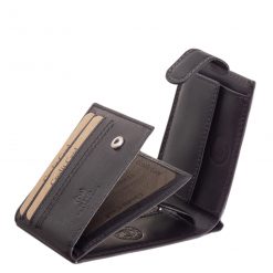 Férfi pénztárca mely kisméretű, karakteres valódi bőr modell RFID védelemmel ellátva, minőségi GreenDeed díszdobozban elérhető.