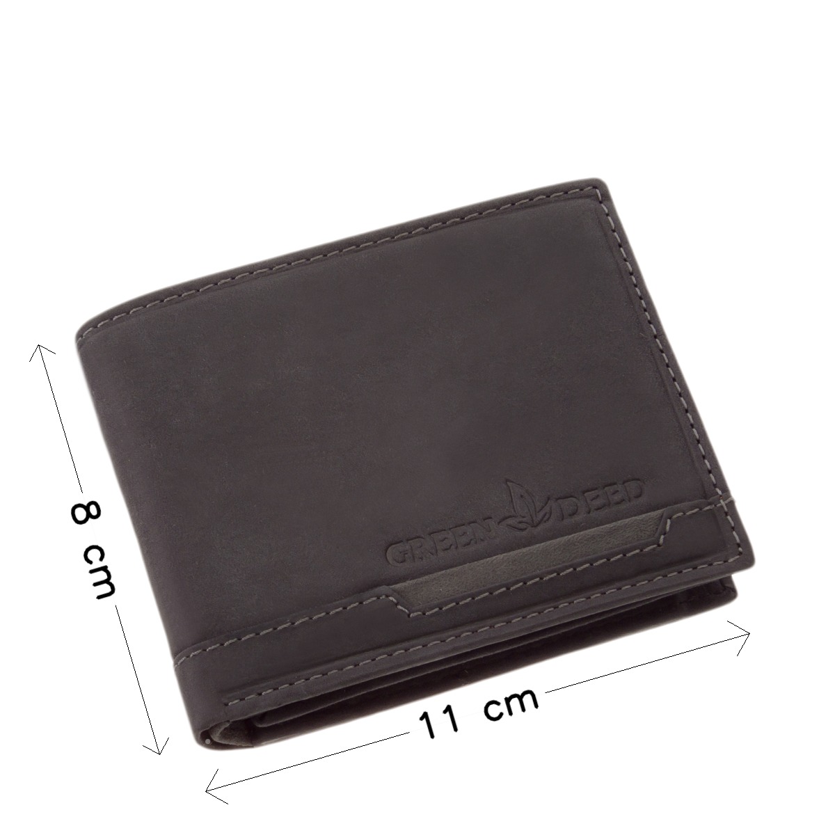 Kisméretű sportosan elegáns GreenDeed bőr férfi pénztárca AFK102 - Image 4