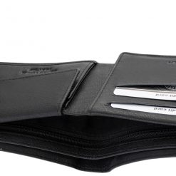 Könnyed puha bőr pénztárca mely férfi vásárlóink számára készült egyedi dizájnnal valódi bőrből a La Scala márkacsalád termékeként.