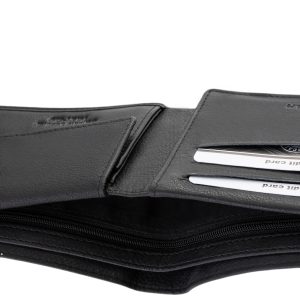 Könnyed puha bőr pénztárca mely férfi vásárlóink számára készült egyedi dizájnnal valódi bőrből a La Scala márkacsalád termékeként.