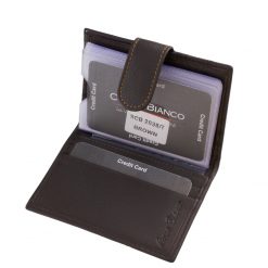 Elegáns külsővel rendelkező, praktikus valódi bőr kártyatartó, minőségi és szintén elegáns díszdobozban a Corvo Bianco márkától.