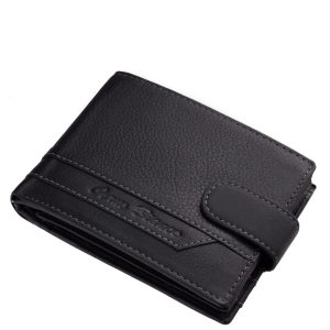 Modern és elegáns dizájnnal rendelkező valódi bőr férfi pénztárca, minőségi Corvo Bianco márkás, díszdobozos modell. Külső átkapcsolóval.