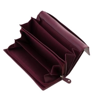 Minőségi, puha tapintású divatos színekben gyártott valódi bőr női pénztárca modell, mely nagyméretű, minőségi termékünk. Patentos fedéllel.