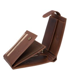 Természetes hatású, masszív valódi bőr férfi pénztárca, elegáns fényes külsővel, stílusos és minőségi díszdobozban kapható.