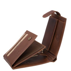 Természetes hatású, masszív valódi bőr férfi pénztárca, elegáns fényes külsővel, stílusos és minőségi díszdobozban kapható.