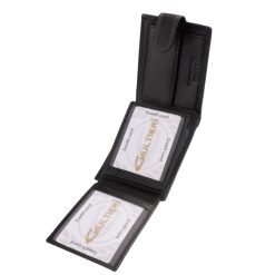 Minőségi Giultieri márkacsaládunk új kisméretű férfi pénztárca modellje valódi puha bőr anyagból, praktikus belsővel, díszdobozos kiadás.