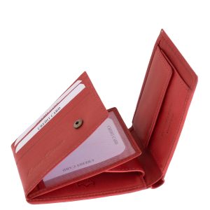 Igazi bőr, márkás női pénztárca, kellemes tapintású, természetes karakterű bőrből lett gyártva a praktikus használatot előtérbe helyezve.