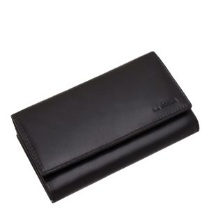 Kellemes megjelenésű, szolid és divatos, díszdobozos női pénztárca valódi bőr anyagból La Scala minőségi modellünk tágas belsővel.