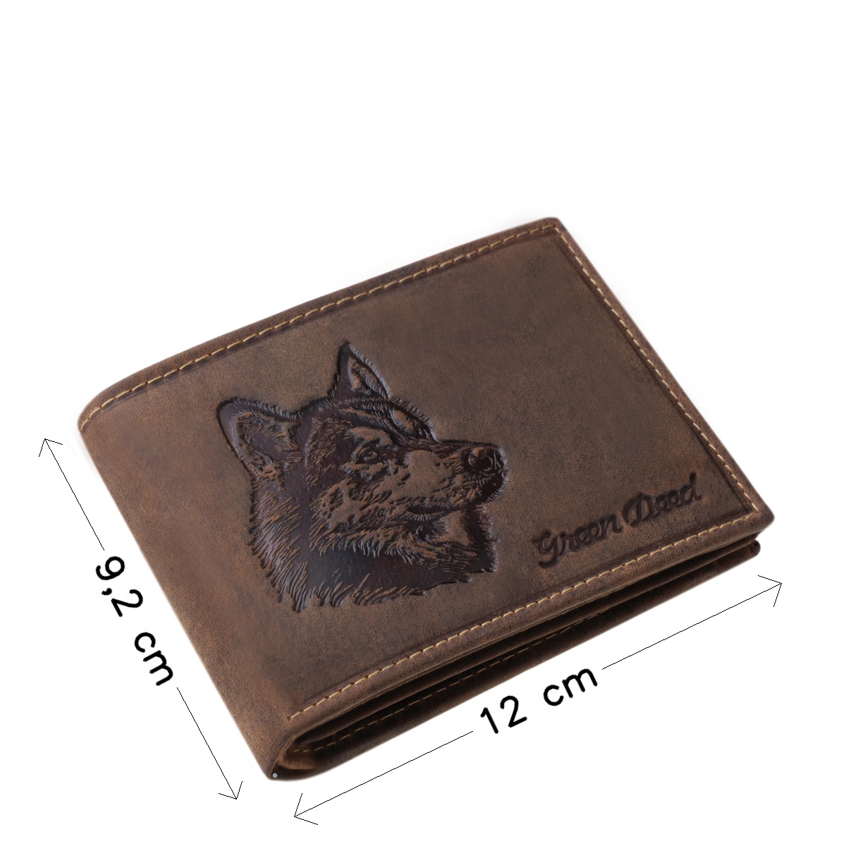 GreenDeed valódi bőr férfi pénztárca husky mintával HUSK1021 - Image 4