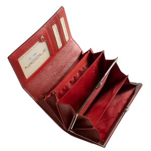 Prémium minőségű, dekoratív lakkozott bőrből készült piros női divat pénztárca, melynek mintázatát a krokodil bőr ihlette. Díszdobozban!
