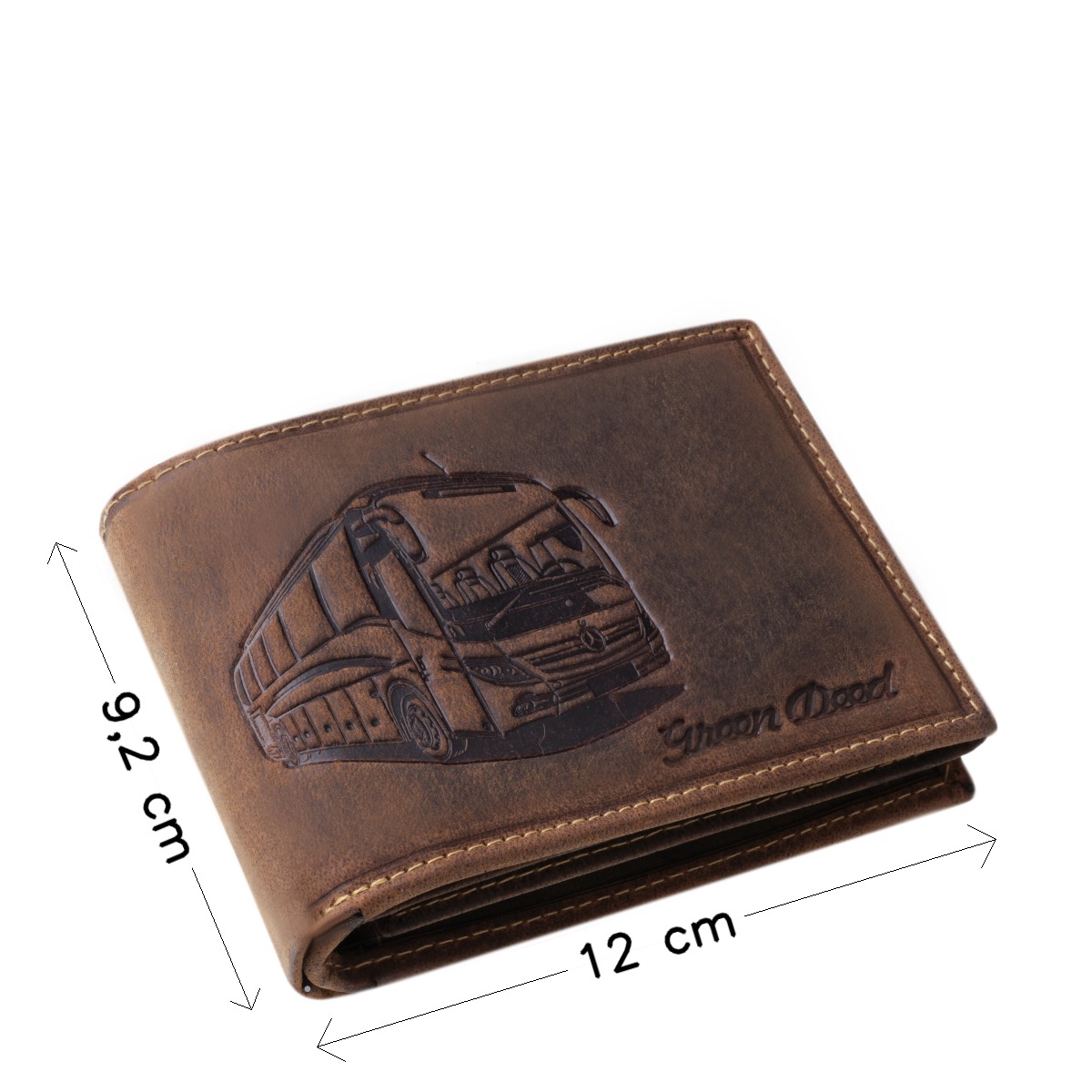 GreenDeed valódi bőr férfi pénztárca modern busz mintával BUJO1021 - Image 4