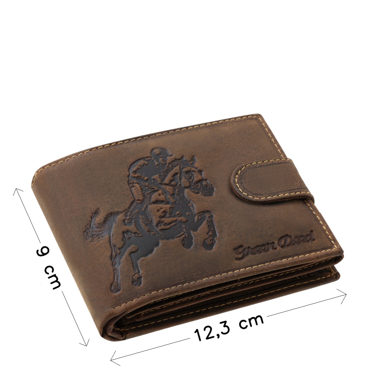 GreenDeed valódi bőr férfi pénztárca lovas mintával LOVA1021/T - Image 4