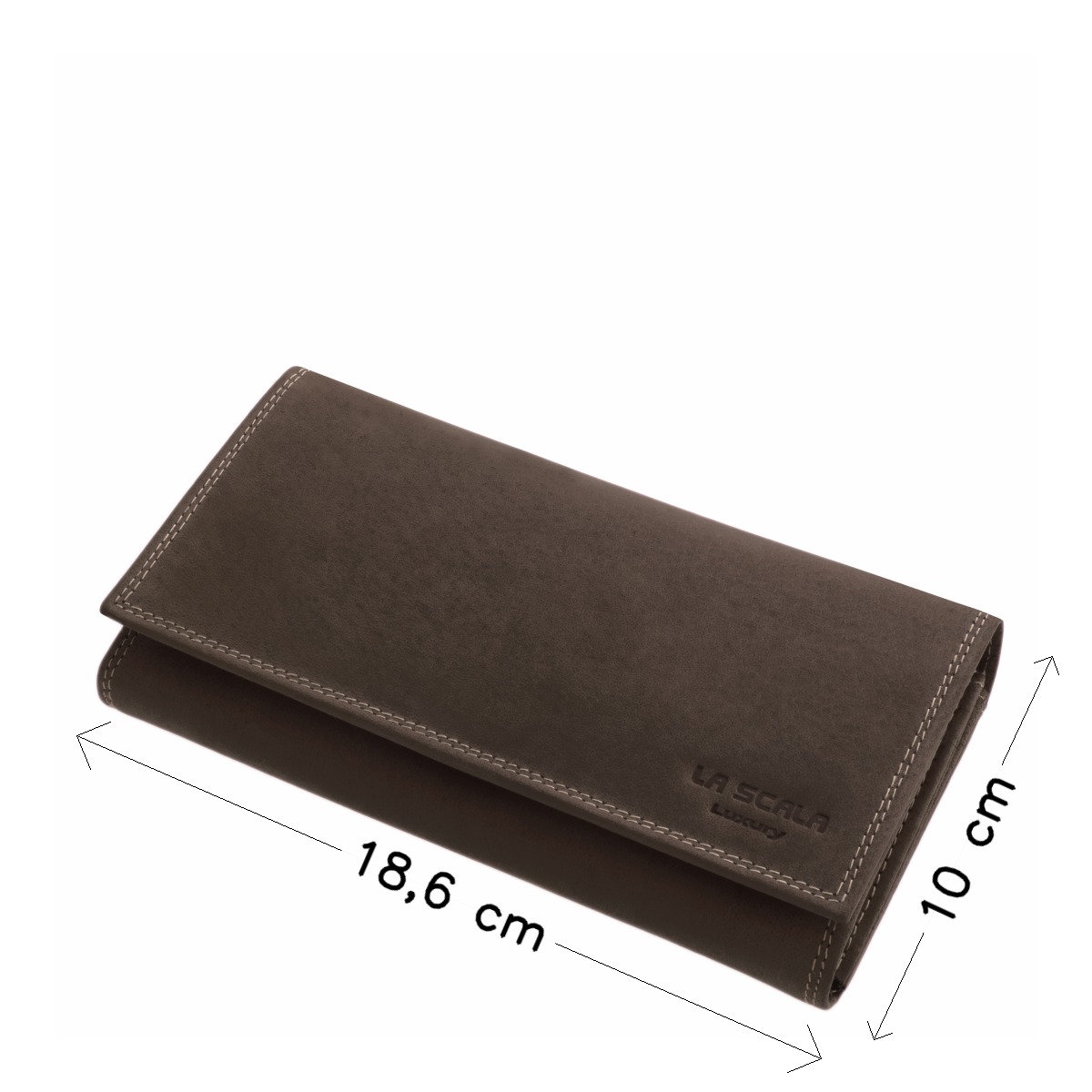 La Scala Luxury nagy méretű valódi bőr női pénztárca ASH281 - Image 4