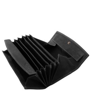 Nagy méretű brifkó pénztárca, minőségi valódi bőr anyagból gyártva a tartósság érdekében, dizájnos külsővel, minőségi díszdobozos kivitelben.