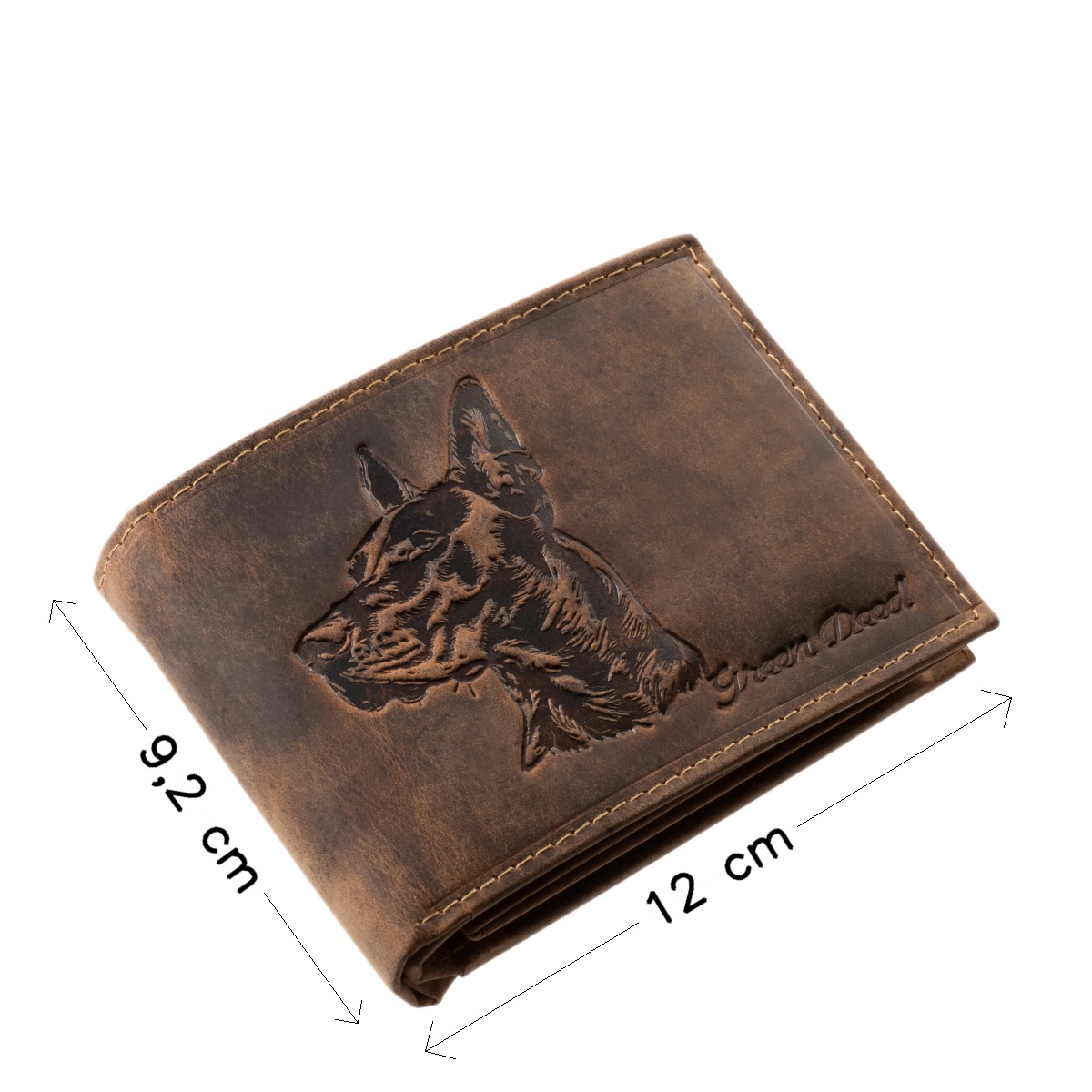 GreenDeed valódi bőr férfi pénztárca dobermann mintával HDG1021 - Image 4