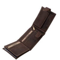 A GreenDeed márkacsalád új vintage stílusú, valódi bőr férfi pénztárca modellje, puha tapintással rendelkező, minőségi díszdobozos terméke.