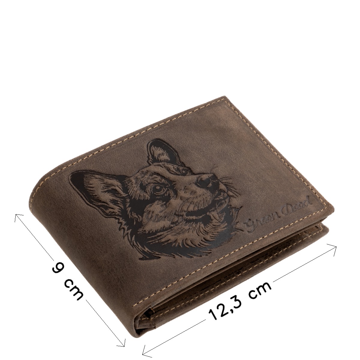 GreenDeed valódi bőr férfi pénztárca corgi mintával CORGI1021 - Image 4