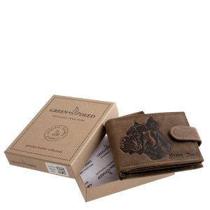 Cane Corso kutyafajtát ábrázoló grafikával készült valódi bőr pénztárca, mely kutyás pénztárca kollekciónk új modellje minőségi díszdobozos kivitelben.