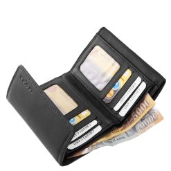 A La Scala márkás, kisméretű, valódi bőrből készült női bőr pénztárca a praktikus kialakítás és az exkluzív minőség tökéletes kombinációja.