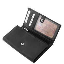 Ez a prémium kategóriás La Scala márkás, nagyméretű női bőr pénztárca a praktikus megoldások, a minőség és az elegancia tökéletes ötvözete.