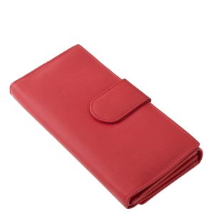 LA SCALA logóval díszített nagyméretű puha bőr női pénztárca praktikus belsővel rendelkező, stílusos díszdobozos modell, divatos színekben.