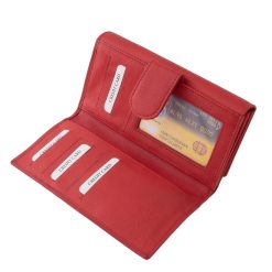 LA SCALA logóval díszített nagyméretű puha bőr női pénztárca praktikus belsővel rendelkező, stílusos díszdobozos modell, divatos színekben.