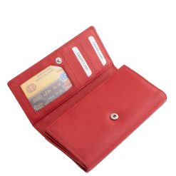 LA SCALA logóval díszített nagyméretű puha bőr női pénztárca praktikus belsővel rendelkező, stílusos díszdobozos modell, divatos színekben.