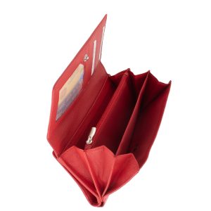 LA SCALA logóval díszített nagyméretű puha bőr női pénztárca praktikus belsővel rendelkező, stílusos díszdobozos modell, divatos színekben.