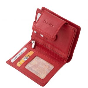 Ez a La Scala márkás női bőr pénztárca kiváló minőségű, valódi bőrből készült, mely elegáns és divatos megjelenésű, praktikus kialakítású modell.