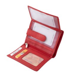 Ez a La Scala márkás női bőr pénztárca kiváló minőségű, valódi bőrből készült, mely elegáns és divatos megjelenésű, praktikus kialakítású modell.