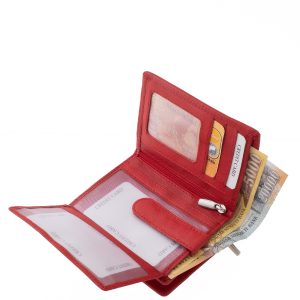 Ez a La Scala márkás női bőr pénztárca kiváló minőségű, valódi bőrből készült, mely elegáns és divatos megjelenésű, praktikus kialakítású modell.