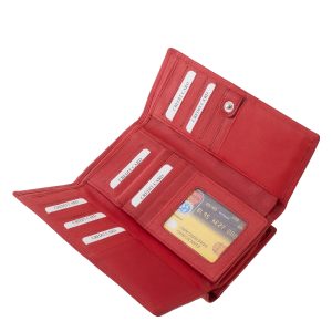 Ez a minőségi, nappa bőrből készült női valódi bőr pénztárca a praktikus és az elegáns kiegészítő a hölgyek számára, a La Scala márkától.