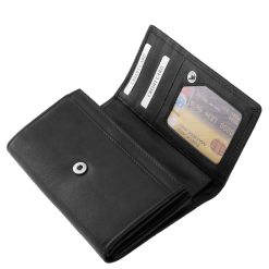 Ez a La Scala közepes méretű női, valódi bőr pénztárca kiváló választás azok számára, akik a minőségi és praktikus kialakítású kiegészítőket preferálják