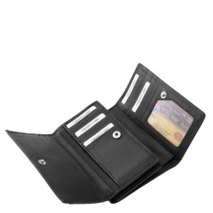 Ez a La Scala közepes méretű női, valódi bőr pénztárca kiváló választás azok számára, akik a minőségi és praktikus kialakítású kiegészítőket preferálják