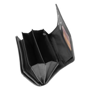 Ez a La Scala közepes méretű női, valódi bőr pénztárca kiváló választás azok számára, akik a minőségi és praktikus kialakítású kiegészítőket preferálják