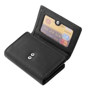 Ez az ideális méretű, valódi bőrből készült minőségi La Scala női bőr pénztárca ötvözi a divatos megjelenést és a praktikus használatot.