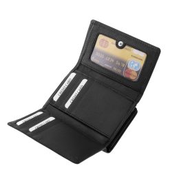 Ez az ideális méretű, valódi bőrből készült minőségi La Scala női bőr pénztárca ötvözi a divatos megjelenést és a praktikus használatot.