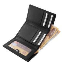 Ez az ideális méretű, valódi bőrből készült minőségi La Scala női bőr pénztárca ötvözi a divatos megjelenést és a praktikus használatot.