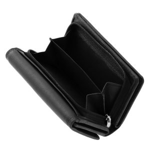 Ez az ideális méretű, valódi bőrből készült minőségi La Scala női bőr pénztárca ötvözi a divatos megjelenést és a praktikus használatot.