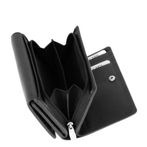 Ez az ideális méretű, valódi bőrből készült minőségi La Scala női bőr pénztárca ötvözi a divatos megjelenést és a praktikus használatot.