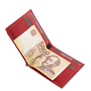 Női prémium minőségű, valódi bőrből készült kisméretű dollártárca, amely divatos és rendkívül praktikus kiegészítő lehet a hölgyek számára is.