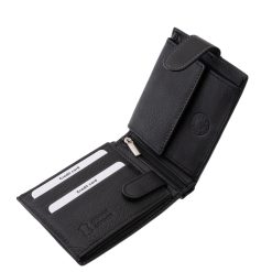 A La Scala férfi bőr pénztárca egy klasszikus, mégis modern kiegészítő, amely prémium minőségű valódi bőrből készült, külső átkapcsolóval rendelkezik.