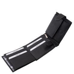 A La Scala férfi bőr pénztárca egy klasszikus, mégis modern kiegészítő, amely prémium minőségű valódi bőrből készült, külső átkapcsolóval rendelkezik.